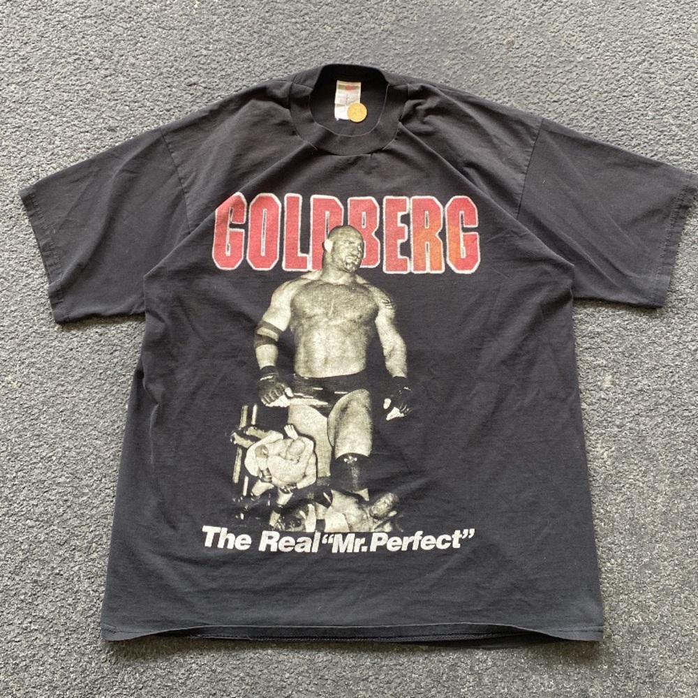 Vintage 1990’s Goldberg “The Real Mr. Perfect” WCW Tee